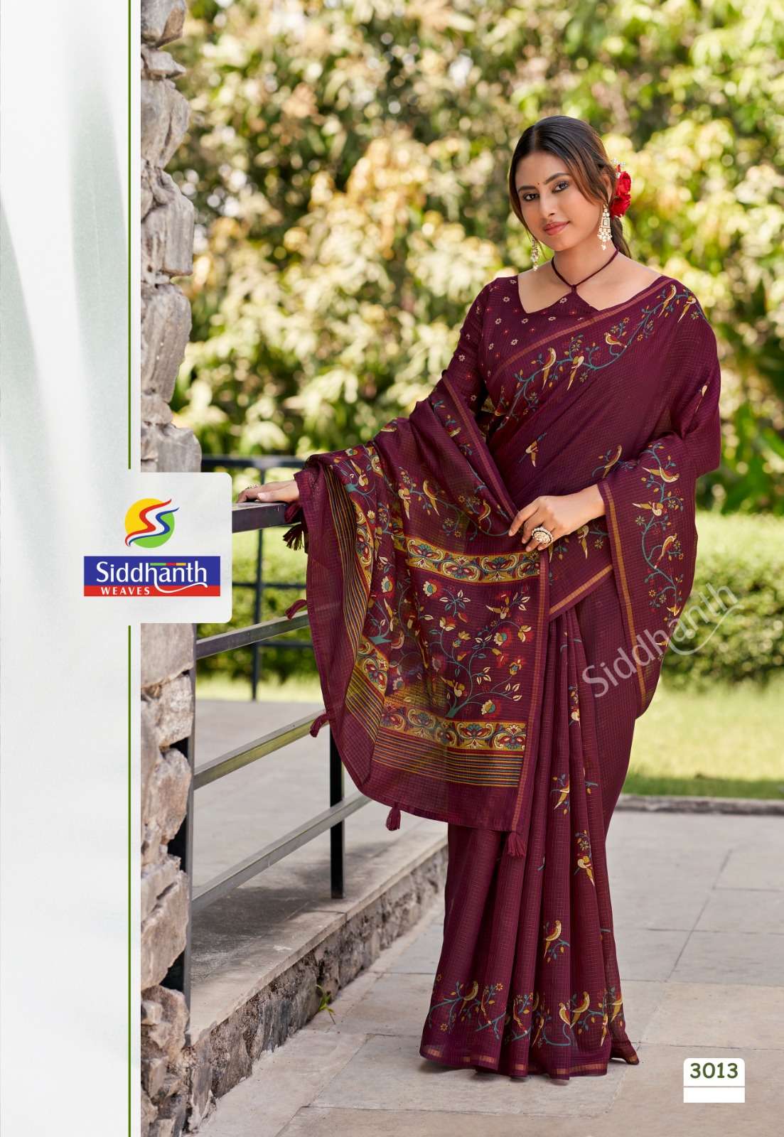 Siddhanth Weaves Varanasi Cotton Saree - Amrah Wholesale