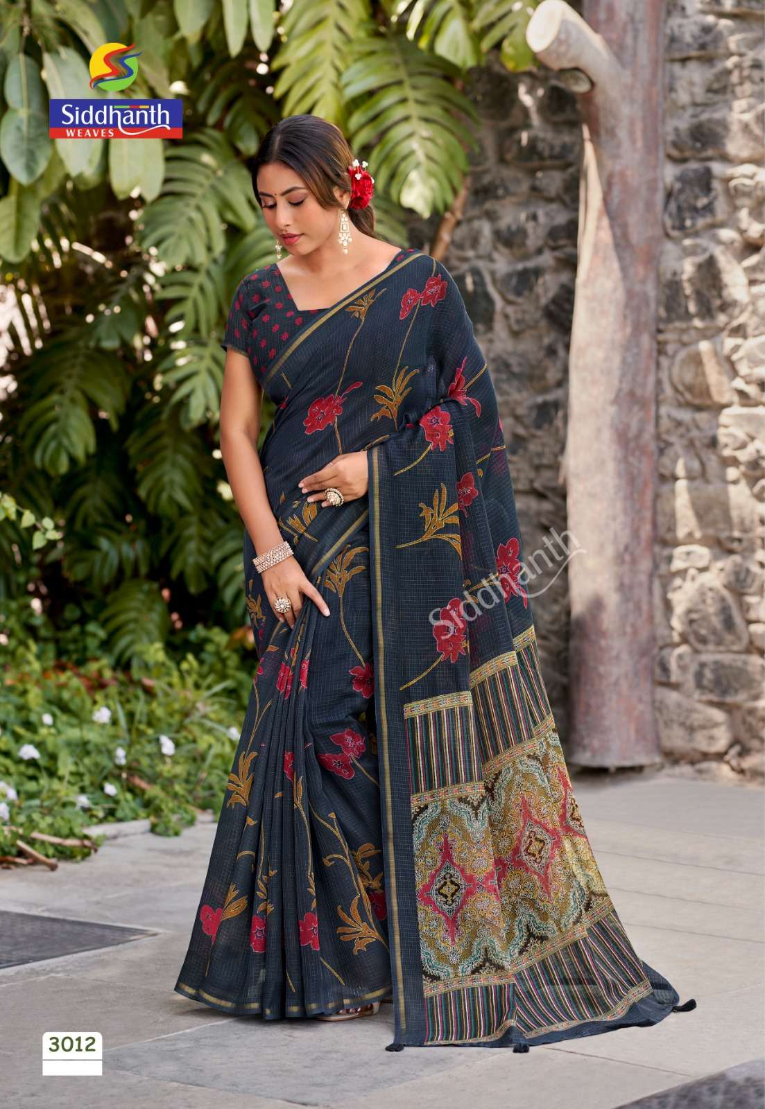 Siddhanth Weaves Varanasi Cotton Saree - Amrah Wholesale