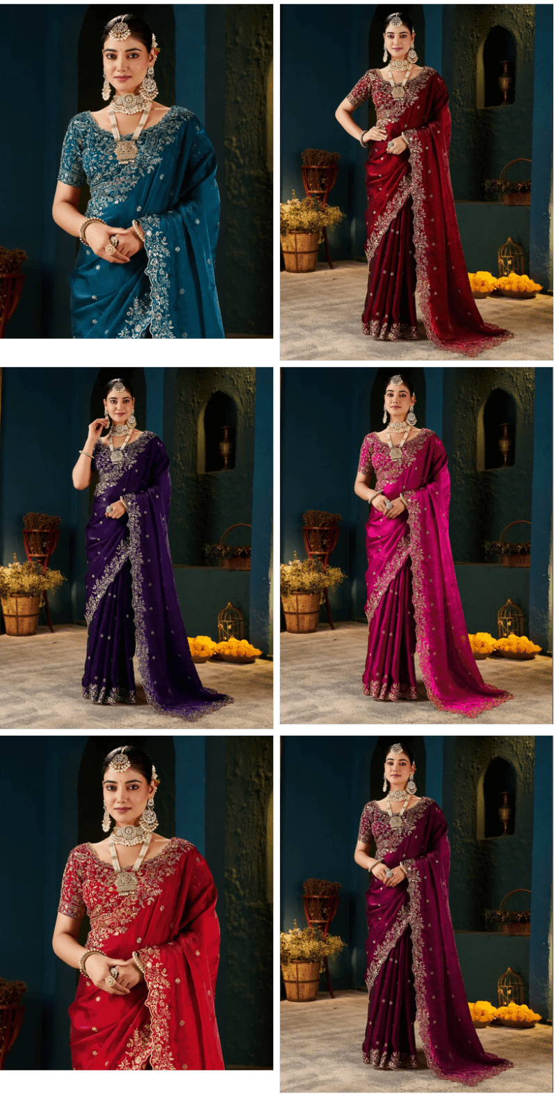 SM Pari 13 Fandy Satin Sequence Work Saree - Amrah Wholesale