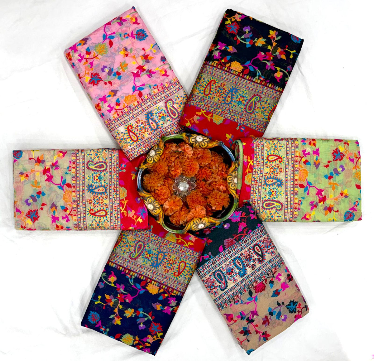 Soft Silk 008 Pashmina Kashmiri Weaving Saree - Amrah Wholesale