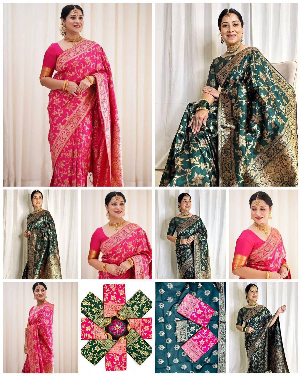 Soft Silk 4077 Saree - Amrah Wholesale