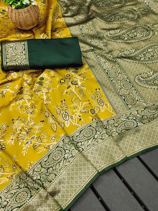 Soft Silk 6002 Lichi Silk Jacquard Work Saree - Amrah Wholesale