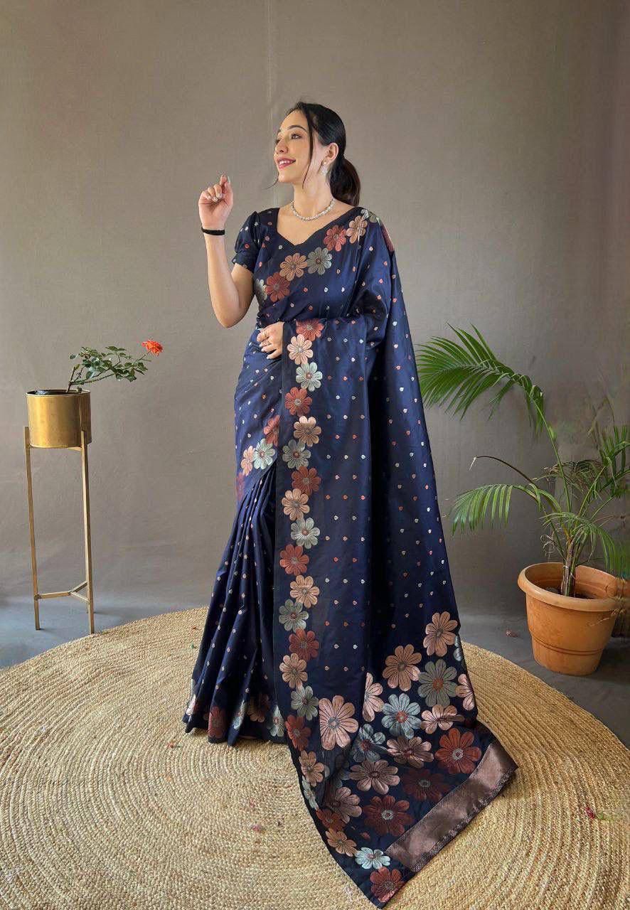 Soft Silk 6003 Saree - Amrah Wholesale