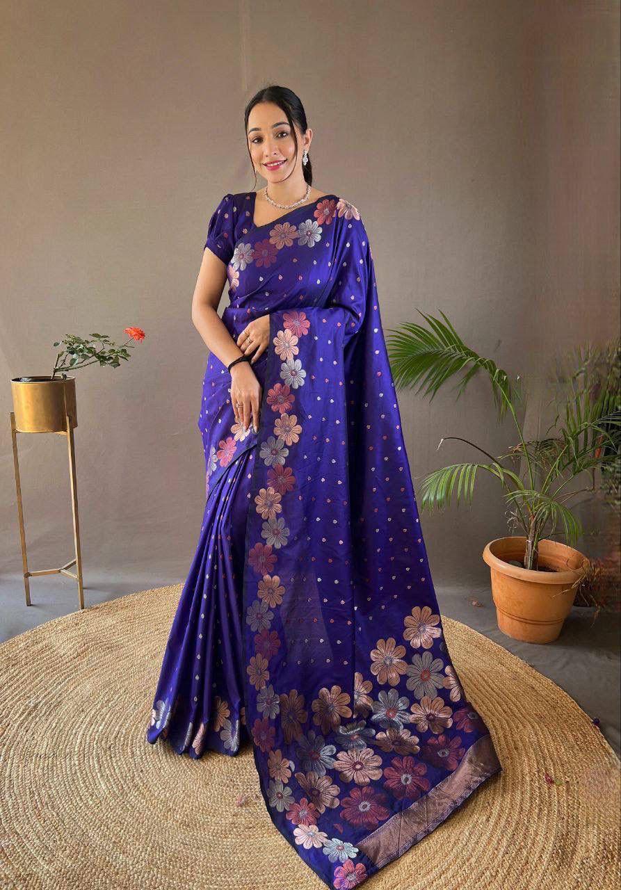 Soft Silk 6003 Saree - Amrah Wholesale