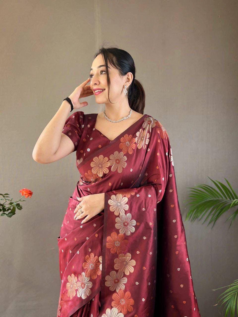 Soft Silk 6003 Saree - Amrah Wholesale