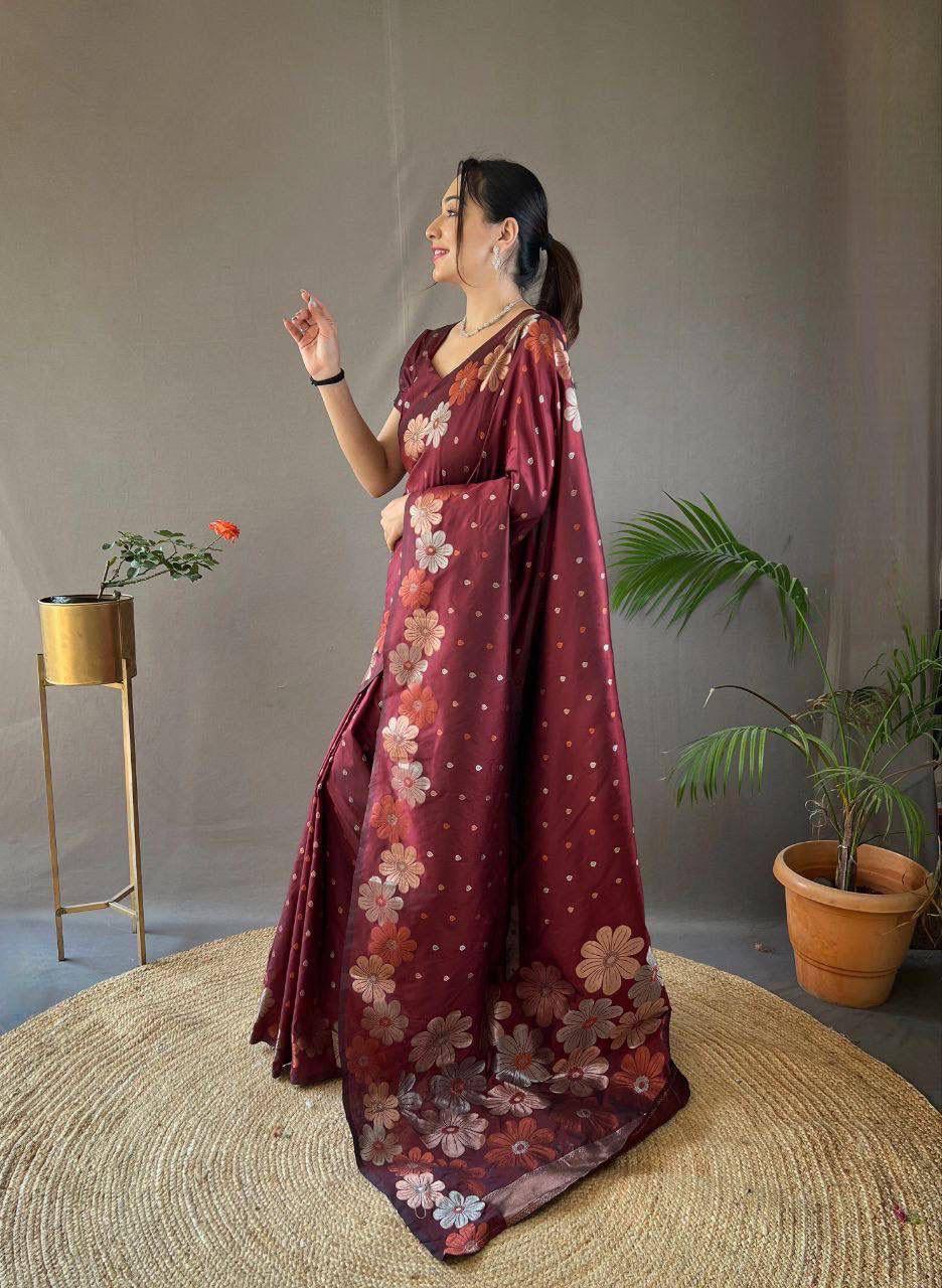 Soft Silk 6003 Saree - Amrah Wholesale