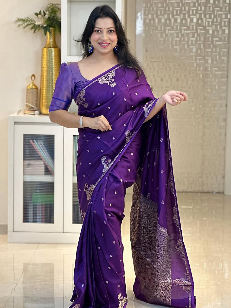 Soft Silk 6085 Banarasi Silk Zari Weaving Saree Collection