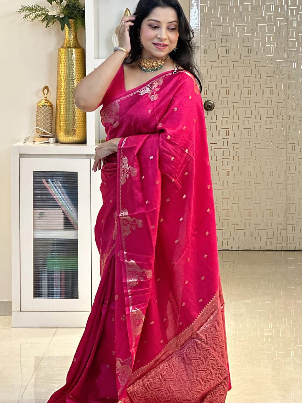 Soft Silk 6085 Banarasi Silk Zari Weaving Saree Collection