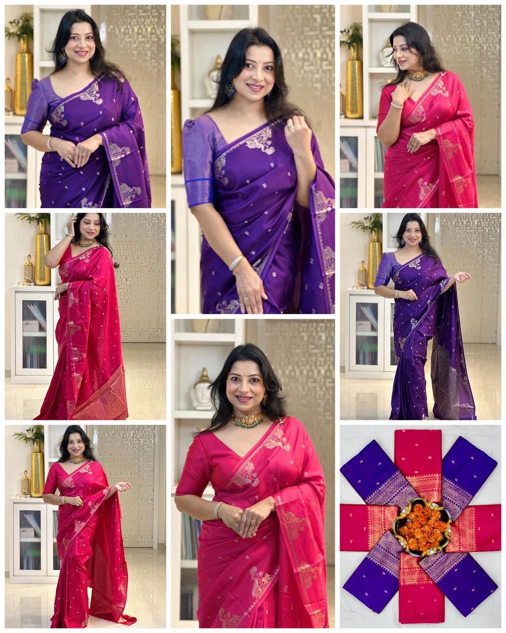 Soft Silk 6085 Banarasi Silk Zari Weaving Saree Collection