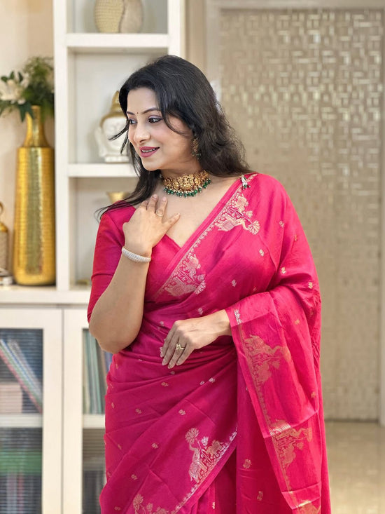 Soft Silk 6085 Banarasi Silk Zari Weaving Saree Collection