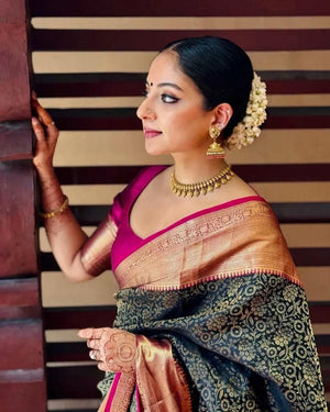 Amrah Wholesale Soft Silk 6091 Soft Lichi Silk Saree