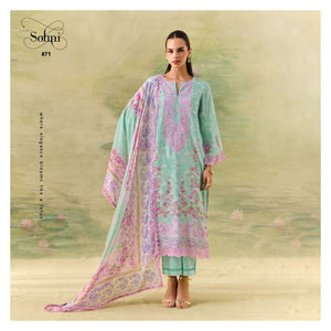 SOHNI SEASONS 871 TO 874 Muslin Printed Pakistani Suit Material