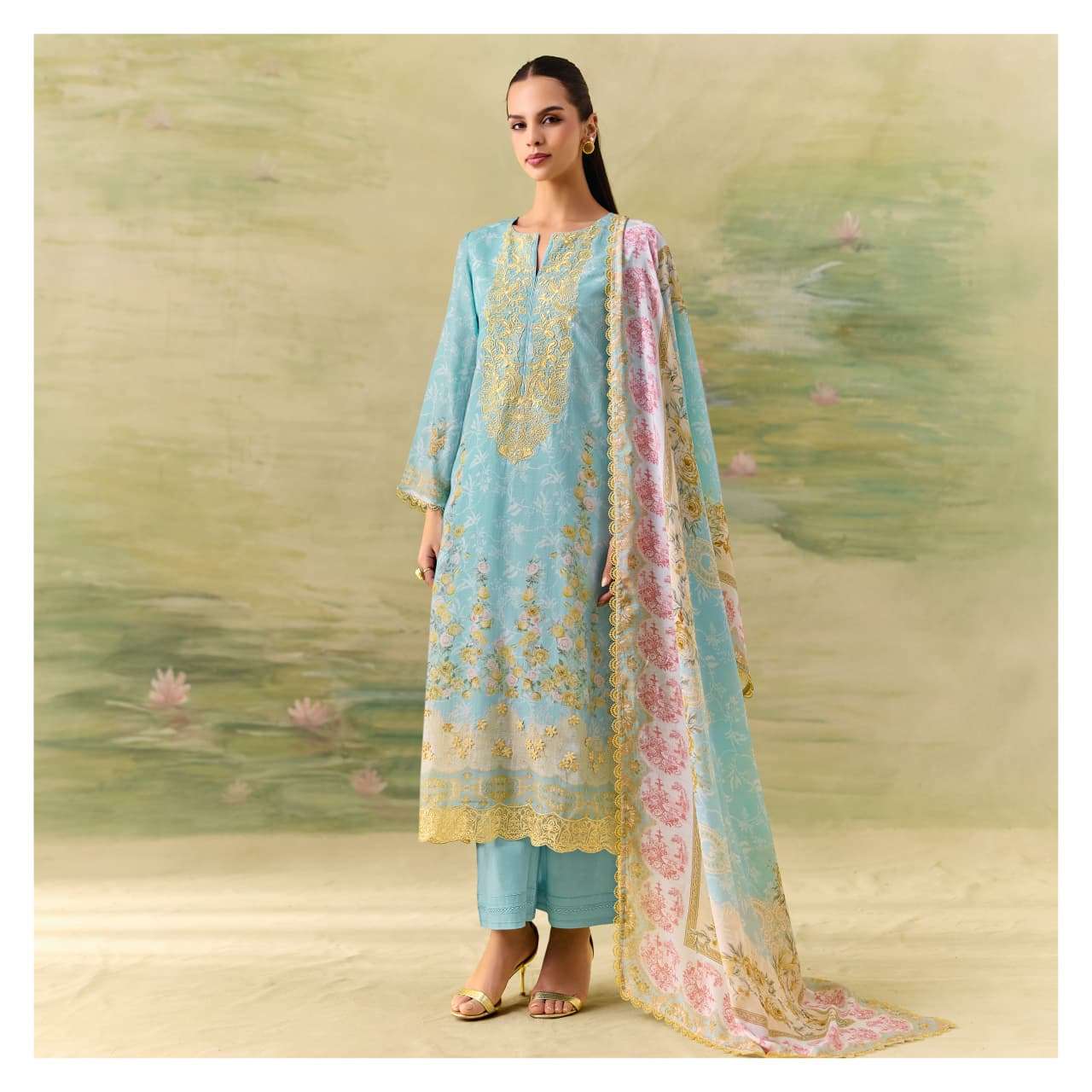 SOHNI SEASONS 871 TO 874 Muslin Printed Pakistani Suit Material