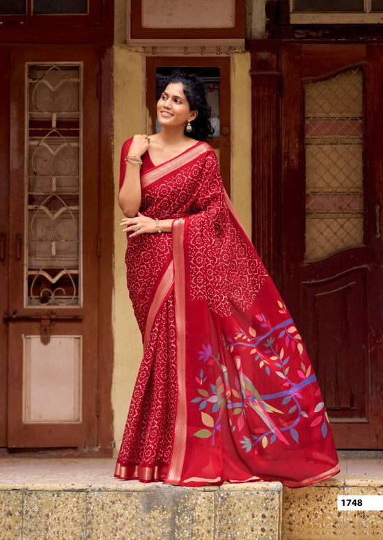 SR KIVARA 1740 TO 1749 Premium Chinon Printed Sarees