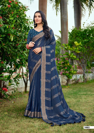 SR Tarnika 1662 To 1671 Series Bamber Silk Printed Premium Sarees
