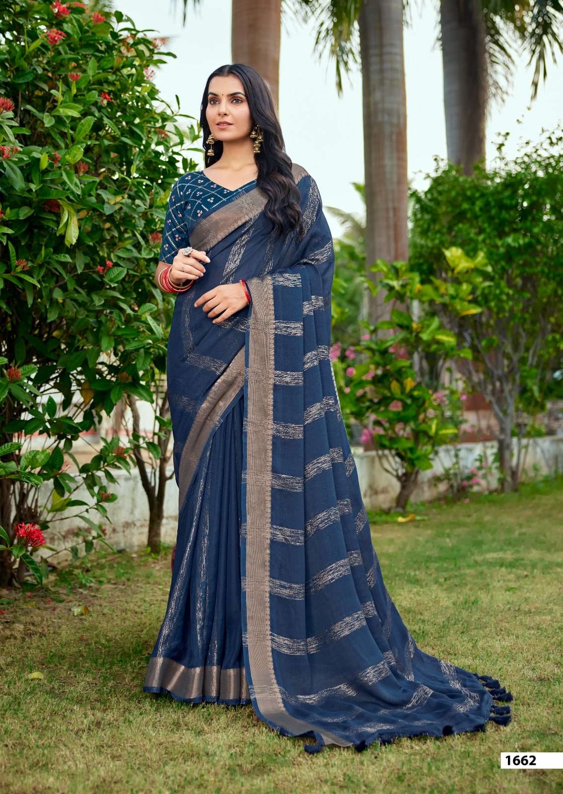 SR Tarnika 1662 To 1671 Series Bamber Silk Printed Premium Sarees