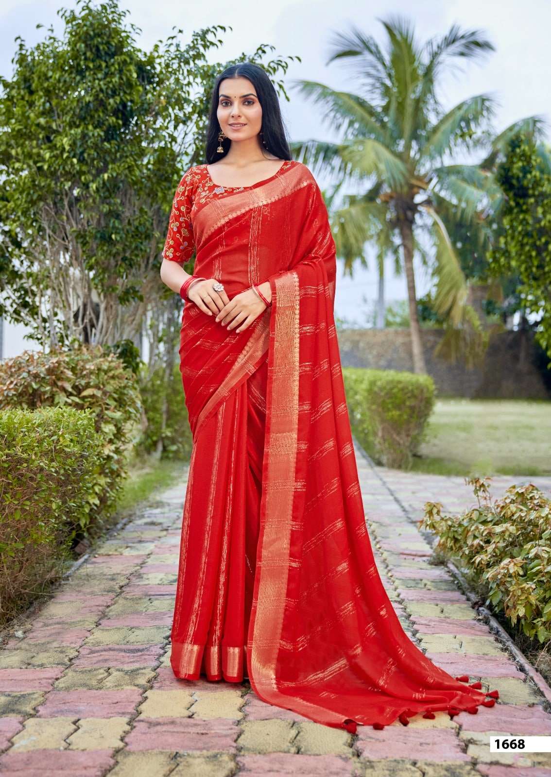 SR Tarnika 1662 To 1671 Series Bamber Silk Printed Premium Sarees