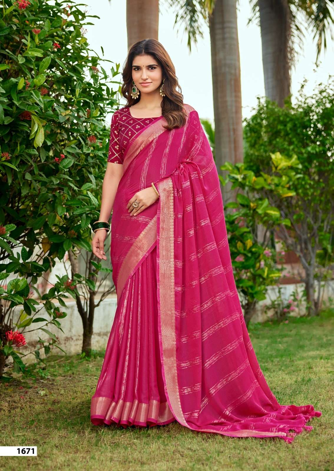 SR Tarnika 1662 To 1671 Series Bamber Silk Printed Premium Sarees