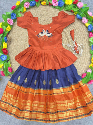 St D No 107 Girls Ethnic Dress Wholesale Catalogue - Amrah Wholesale