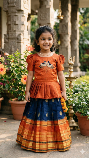 St D No 107 Girls Ethnic Dress Wholesale Catalogue - Amrah Wholesale