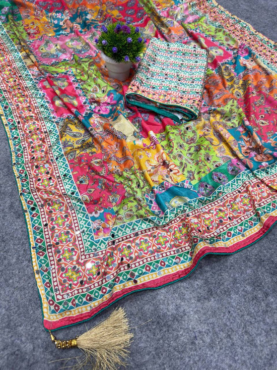 St D No 108 Chinon Silk Saree Wholesale Surat India - Amrah Wholesale