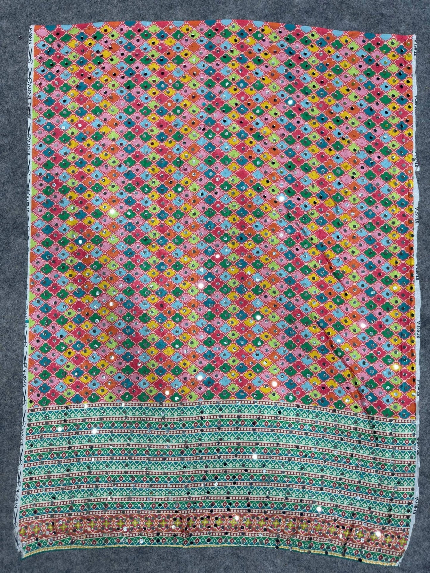 St D No 108 Chinon Silk Saree Wholesale Surat India - Amrah Wholesale