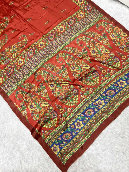 ST D No 183 Soft Chinon Silk Printed Saree - Amrah Wholesale