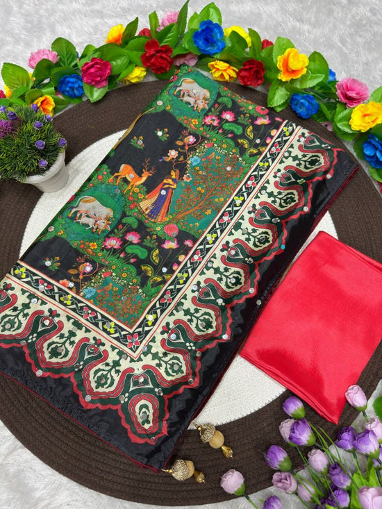 Prachi Combo Mul Chanderi Plain Anarkali Kurti Set