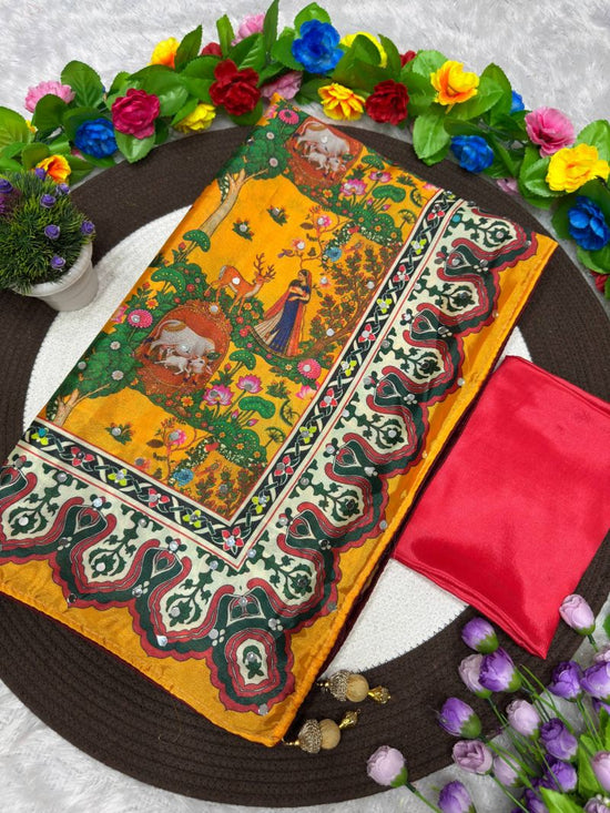 Prachi Combo Mul Chanderi Plain Anarkali Kurti Set