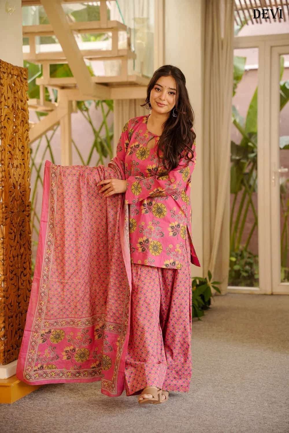 Stylishta Devi Vol 16 Cotton Silk Farshi Salwar Suit Set - Amrah Wholesale
