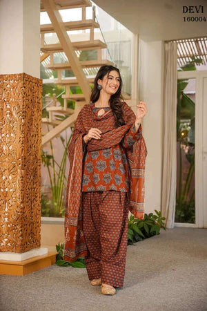 Stylishta Devi Vol 16 Cotton Silk Farshi Salwar Suit Set