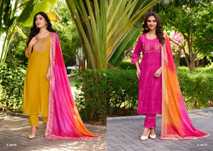Subhash Sarees Anvaya Mal Chanderi Salwar Suit Set