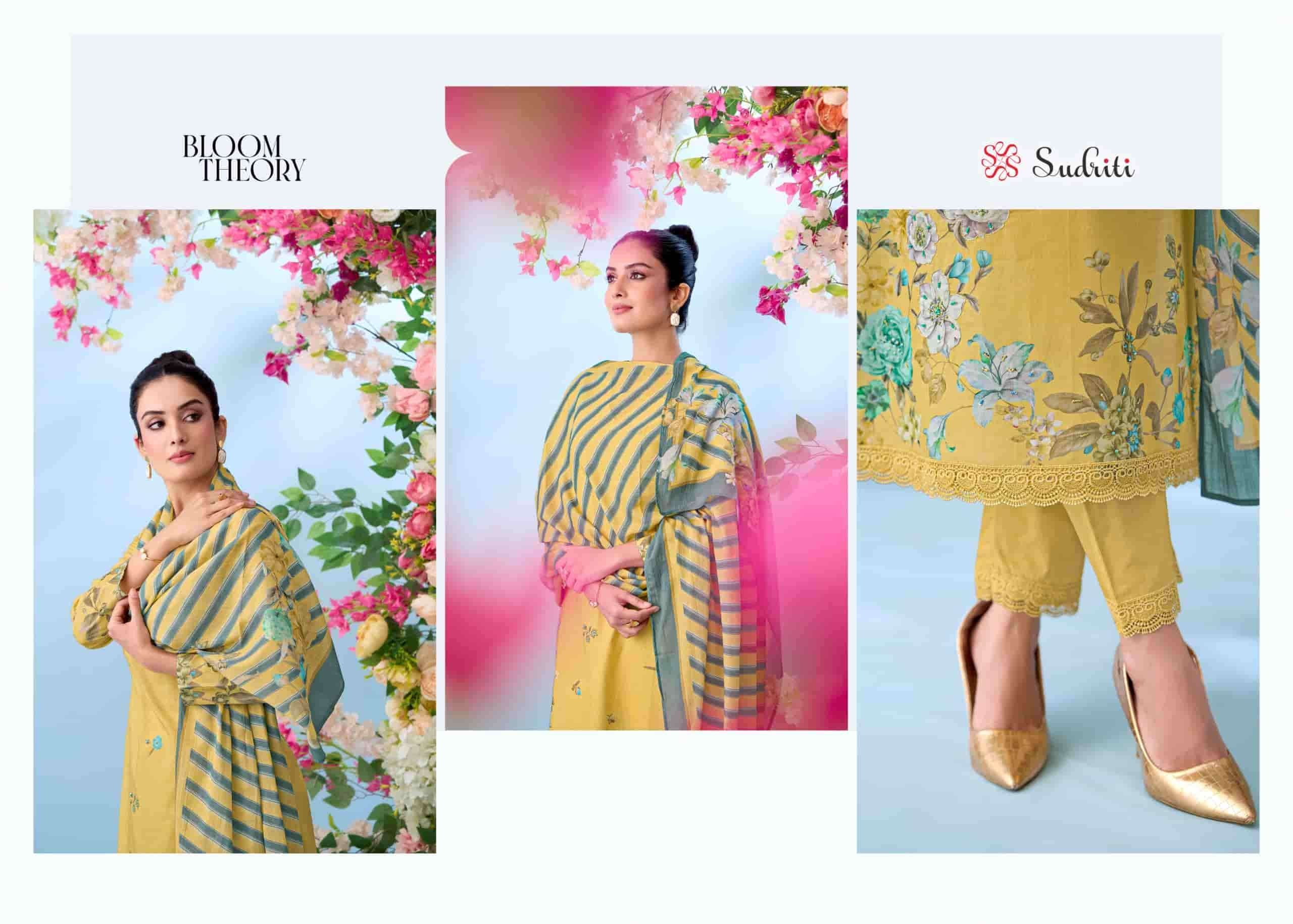 Sudriti Bloom Theory Pure Cotton Dress Material