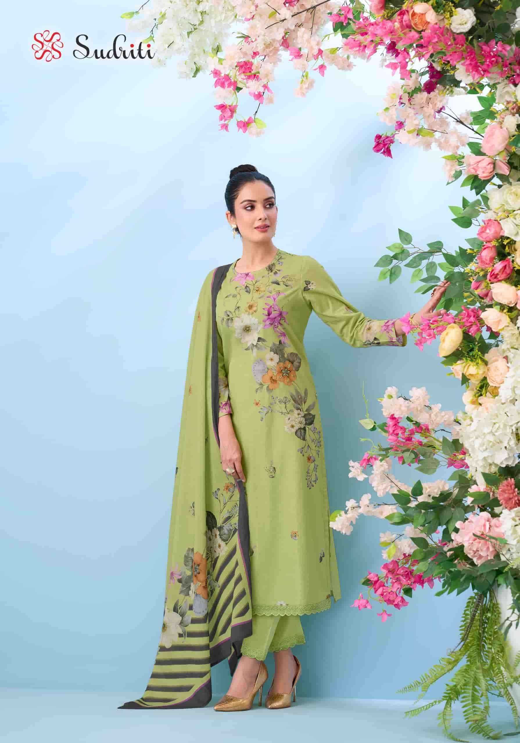 Sudriti Bloom Theory Pure Cotton Dress Material
