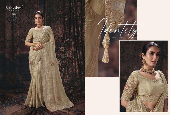 Sulakshmi Isha Salsa Silk Embroidered Party Wear Saree