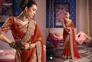 Sulakshmi Tarang Viscose Zari Tissue Embroidered Sarees - Amrah Wholesale