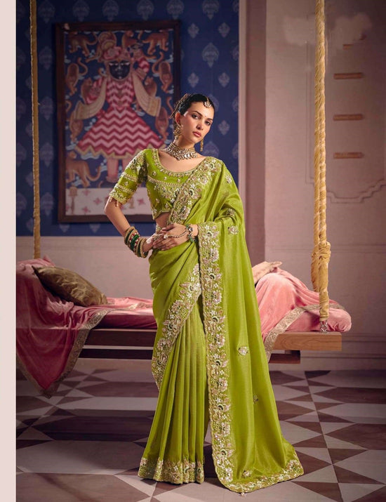Sulakshmi Tarang Viscose Zari Tissue Embroidered Sarees - Amrah Wholesale