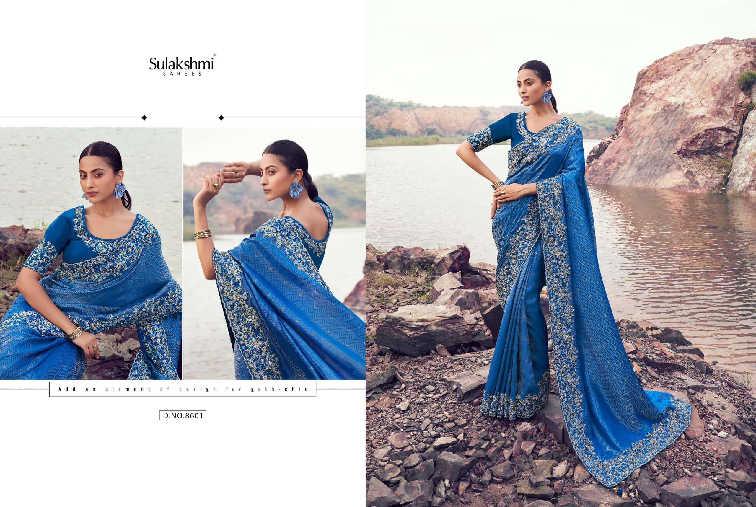 Sulakshmi Varenya 8601–8614 Series Saree Wholesale Catalogue - Amrah Wholesale