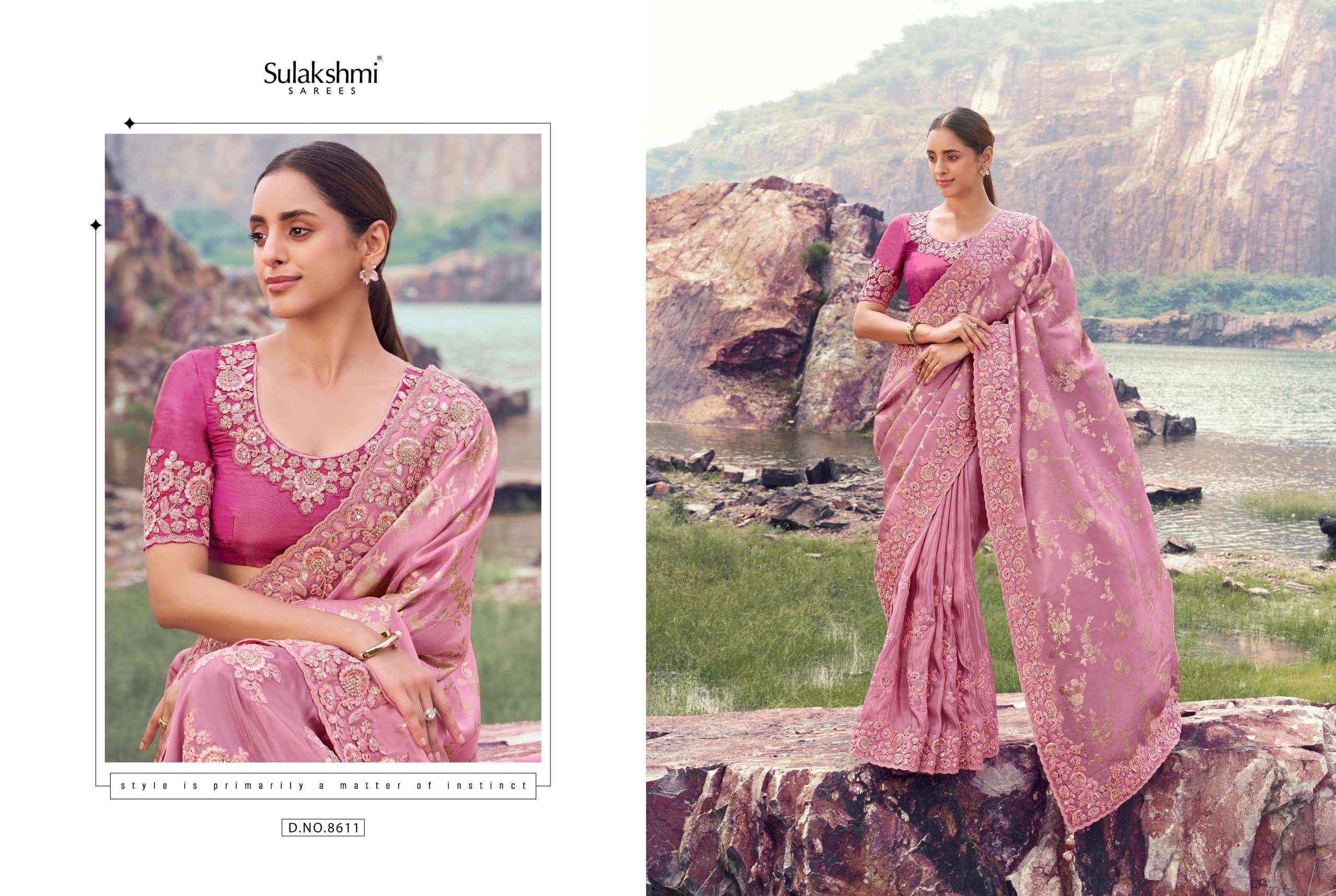 Sulakshmi Varenya 8601–8614 Series Saree Wholesale Catalogue - Amrah Wholesale