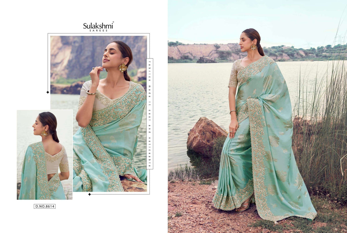 Sulakshmi Varenya 8601–8614 Series Saree Wholesale Catalogue - Amrah Wholesale