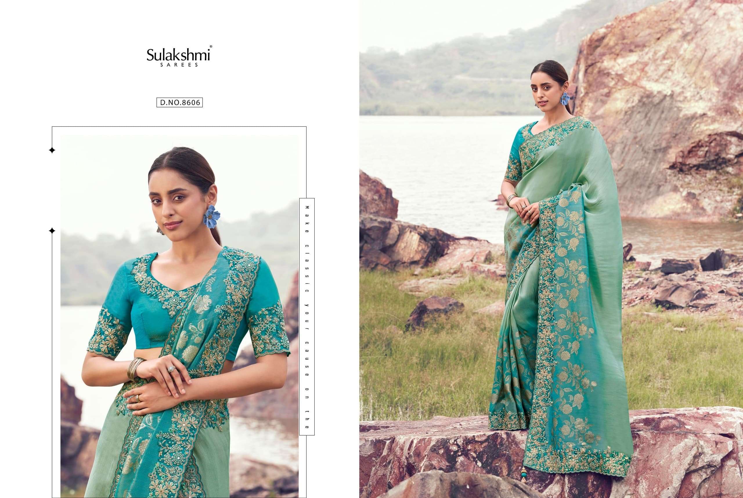Sulakshmi Varenya 8601–8614 Series Saree Wholesale Catalogue - Amrah Wholesale