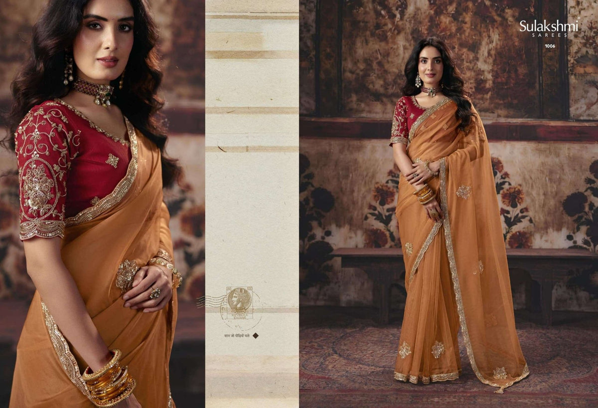 SULAKSHMI VIRASAT VOL-1 Organza Saree - Amrah Wholesale