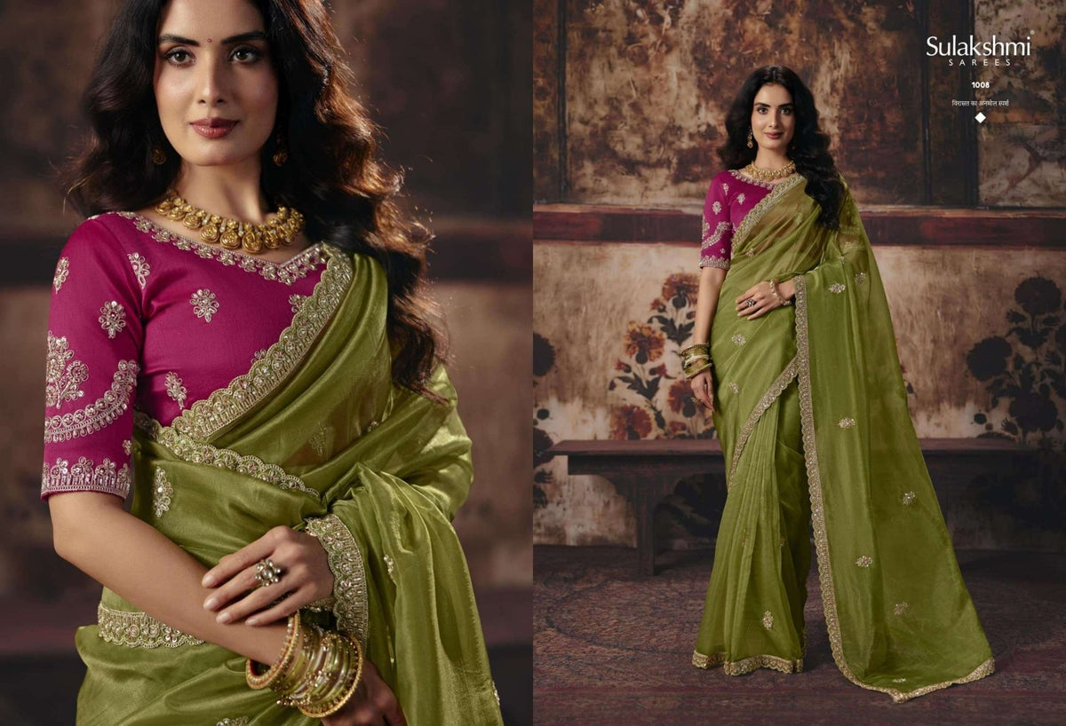 SULAKSHMI VIRASAT VOL-1 Organza Saree - Amrah Wholesale