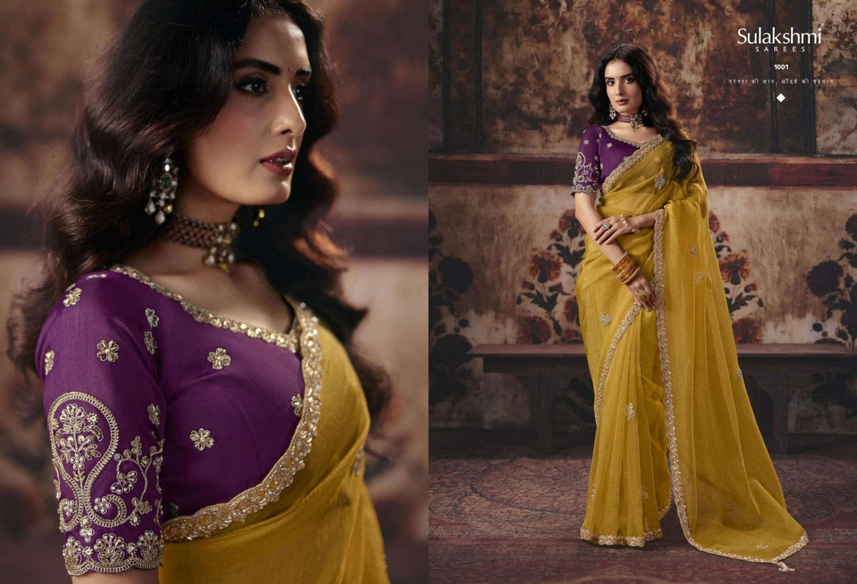 SULAKSHMI VIRASAT VOL-1 Organza Saree - Amrah Wholesale