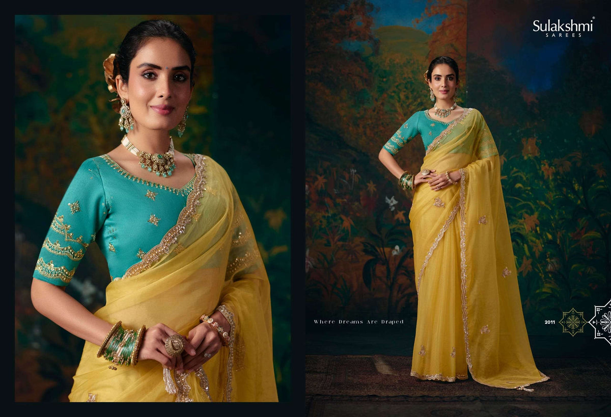 Sulakshmi Virasat Vol 2 Fancy Zari Embroidered Saree