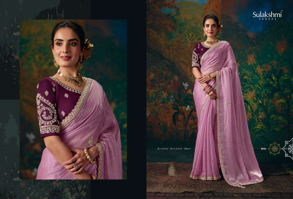 Sulakshmi Virasat Vol 2 Fancy Zari Embroidered Saree