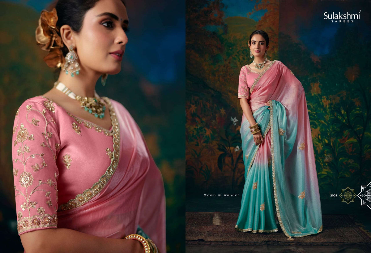 Sulakshmi Virasat Vol 2 Fancy Zari Embroidered Saree