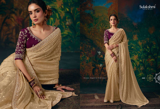 Sulakshmi Virasat Vol 2 Fancy Zari Embroidered Saree