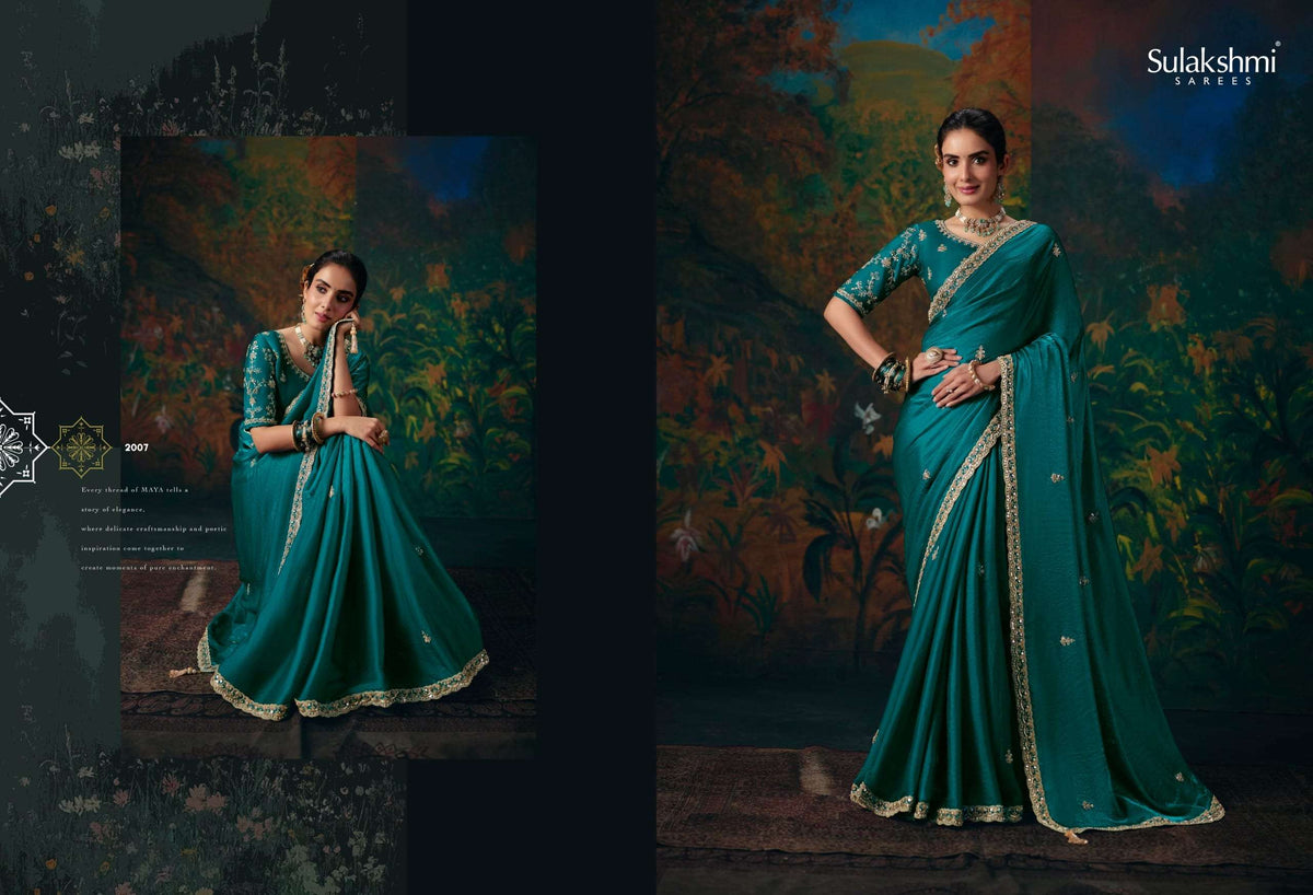 Sulakshmi Virasat Vol 2 Fancy Zari Embroidered Saree