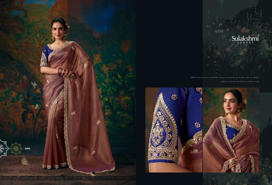 Sulakshmi Virasat Vol 2 Fancy Zari Embroidered Saree